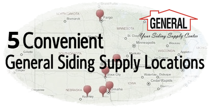 Locations for General Siding Supply