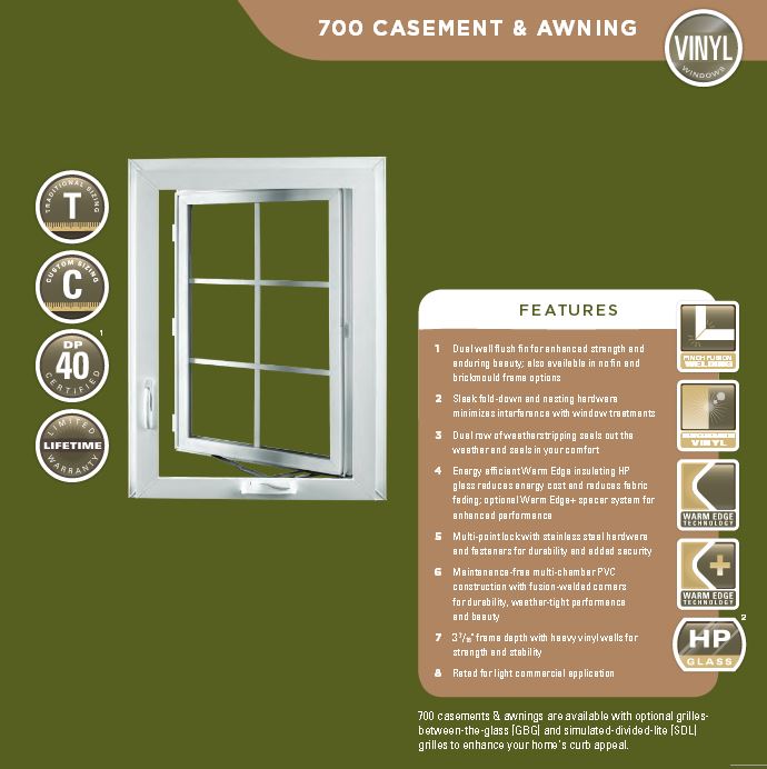 CASEMENT & AWNING WINDOWS